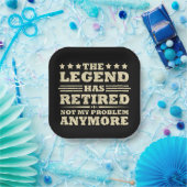 Die Legende hat offiziell den unsicheren Ruhestand Pappteller (Party)