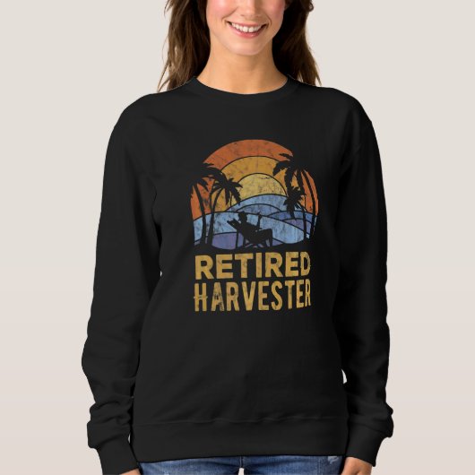 Die Legende hat Rentner Mähdrescher Sweatshirt (Vorderseite)