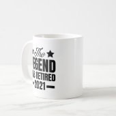 Die Legende hat sich 2021 gelohnt Kaffeetasse (Vorderseite Links)