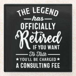 Die Legende hat sich amtlich erschöpft, wenn Sie G Glasuntersetzer