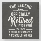 Die Legende hat sich amtlich erschöpft, wenn Sie G Steinuntersetzer (Vorderseite)