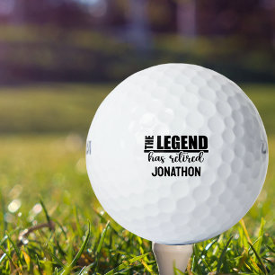 Die Legende hat sich zur Ruhe gesetzt Ruhestand Golfball