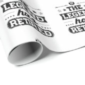 Die Legende hat sich zurückgezogen Geschenkpapier (Rolleneckpunkt)