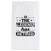 Die Legende hat sich zurückgezogen Kleine Geschenktüte (Vorderseite)