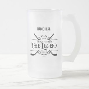 Die Legende (Hockey) Mattierte Glass-Bier-Tasse Mattglas Bierglas