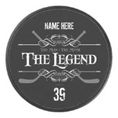 Die Legende (Hockey) | personalisiert) Eishockey Puck (Vorderseite)