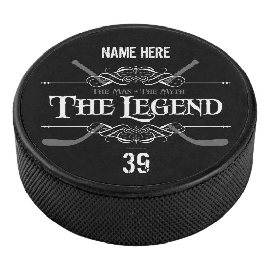 Die Legende (Hockey) | personalisiert) Eishockey Puck (3/4)