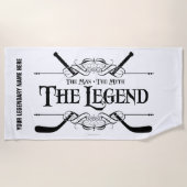 Die Legende (Hockey) Strandtuch (Vorderseite)