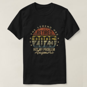 Die Legende ist 2025 in Rente gegangen Lustige Ren T-Shirt