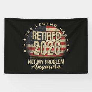 Die Legende ist 2026 in Rente gegangen Lustig Banner