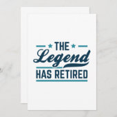 Die Legende ist erschöpft Dankeskarte (Vorne/Hinten)