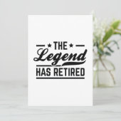 Die Legende ist erschöpft Dankeskarte (Stehend Vorderseite)