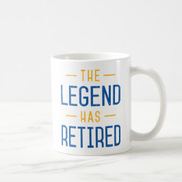 Die Legende ist erschöpft. Kaffeetasse