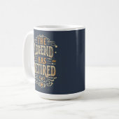 Die Legende ist erschöpft Kaffeetasse (Vorderseite Links)