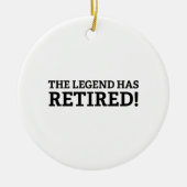 Die Legende ist erschöpft Keramik Ornament (Vorne)