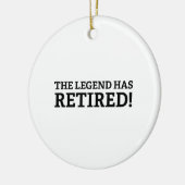 Die Legende ist erschöpft Keramik Ornament (Links)