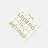 Die Legende ist erschöpft Serviette (Ecke)