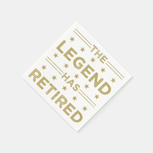 Die Legende ist erschöpft Serviette (Ecke)