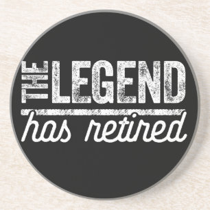die Legende ist in Rente gegangen Getränkeuntersetzer
