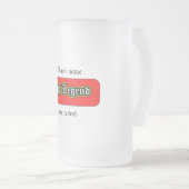 Die Legende ist in Rente gegangen Mattglas Bierglas (VorderseiteRechts)