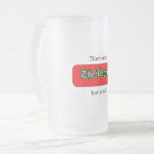 Die Legende ist in Rente gegangen Mattglas Bierglas (Vorderseite Links)