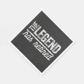 die Legende ist in Rente gegangen Serviette (Ecke)