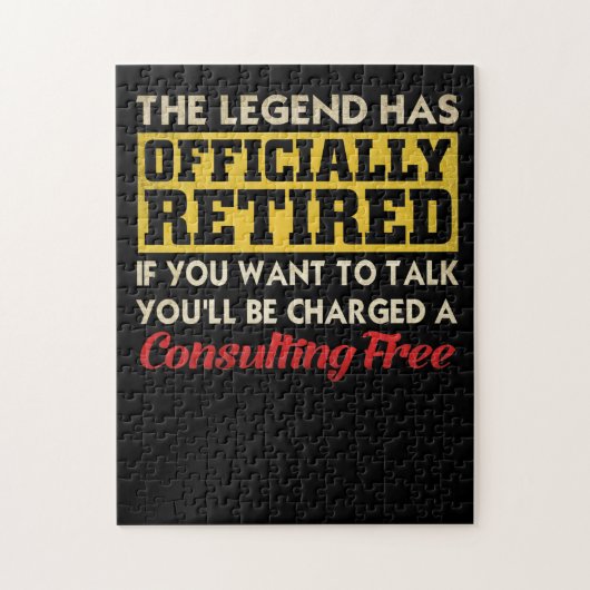 Die Legende ist offiziell erschöpft, wenn du Will Puzzle (Vertikal)