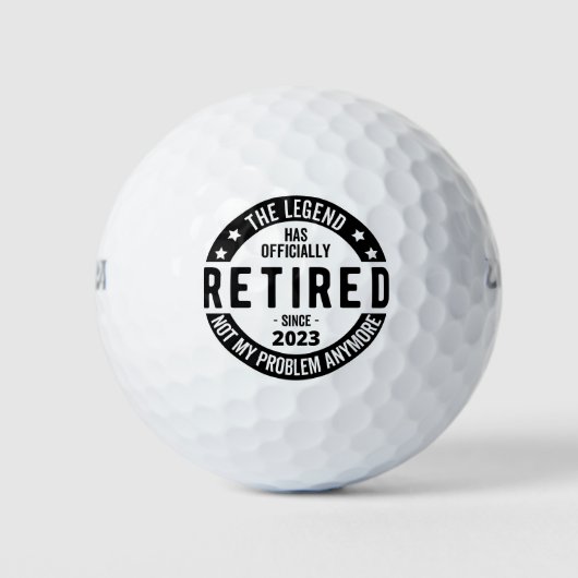 Die Legende ist offiziell im Jahr 2023 in den Ruhe Golfball (Vorderseite)