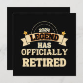 Die Legende ist offiziell in Rente gegangen Einladung (Vorne/Hinten)