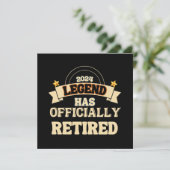Die Legende ist offiziell in Rente gegangen Einladung (Stehend Vorderseite)