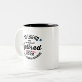 Die Legende ist seit 2022 amtlich erschöpft. Zweifarbige Tasse (Vorderseite Links)