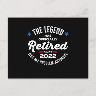 Die Legende ist seit 2022 offiziell im Ruhestand N Feiertagspostkarte