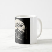 Die Legende Vintage Berg Grafik Kaffeetasse (VorderseiteRechts)
