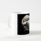 Die Legende Vintage Berg Grafik Kaffeetasse (Vorderseite Links)