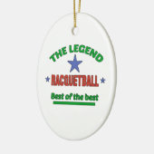 Die Legende von Racquetball Keramik Ornament (Links)