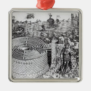 Die Legende von Theseus Silbernes Ornament