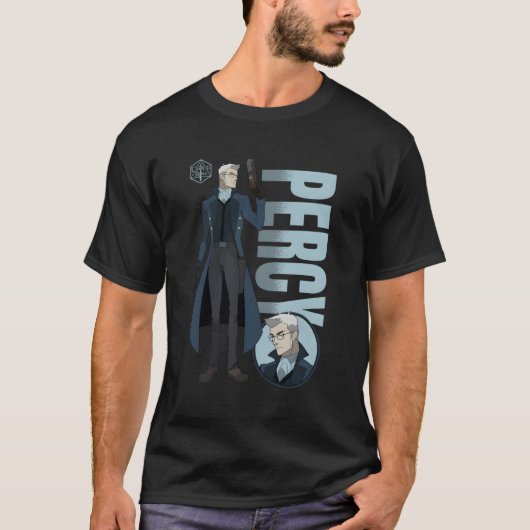 Die Legende von Vox Machina Percy mit Namen T-Shirt (Vorderseite)