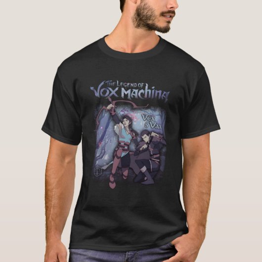 Die Legende von Vox Machina Vex und Vax Forest Sze T-Shirt (Vorderseite)