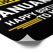 Die Legende war im Januar Geboren und ich hatte Gl Poster (Ecke)