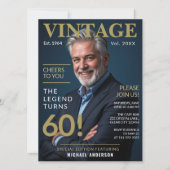 Die Legende wird 60 - Einladung (Vorderseite)