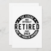 Die Legende wurde offiziell erschöpft, erschöpft 2 Einladung (Vorne/Hinten)