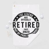 Die Legende wurde offiziell erschöpft, erschöpft 2 Golfhandtuch (Insitu)