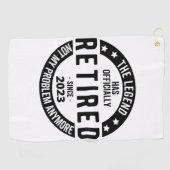 Die Legende wurde offiziell erschöpft, erschöpft 2 Golfhandtuch (Horizontal)