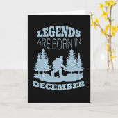 Die Legenden sind im Dezember Geboren Karte (Gelbe Blume)