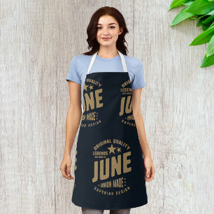 Die Legenden sind im Juni in Originalqualität Gebo Schürze