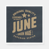 Die Legenden sind im Juni in Originalqualität Gebo Serviette (Vorderseite)