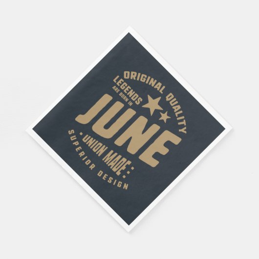 Die Legenden sind im Juni in Originalqualität Gebo Serviette (Ecke)