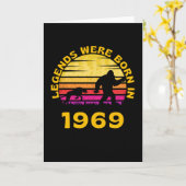 Die Legenden waren 1969 im Retro-Bigfoot Geboren Karte (Gelbe Blume)