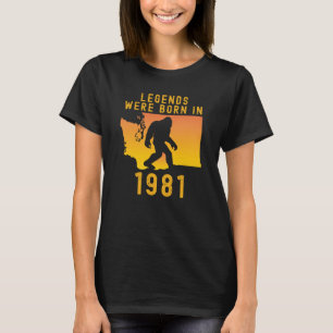 Die Legenden waren 1981 im Retro-Bigfoot Geboren T-Shirt