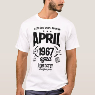 Die Legenden waren im April 1967 Vintag Geboren T-Shirt